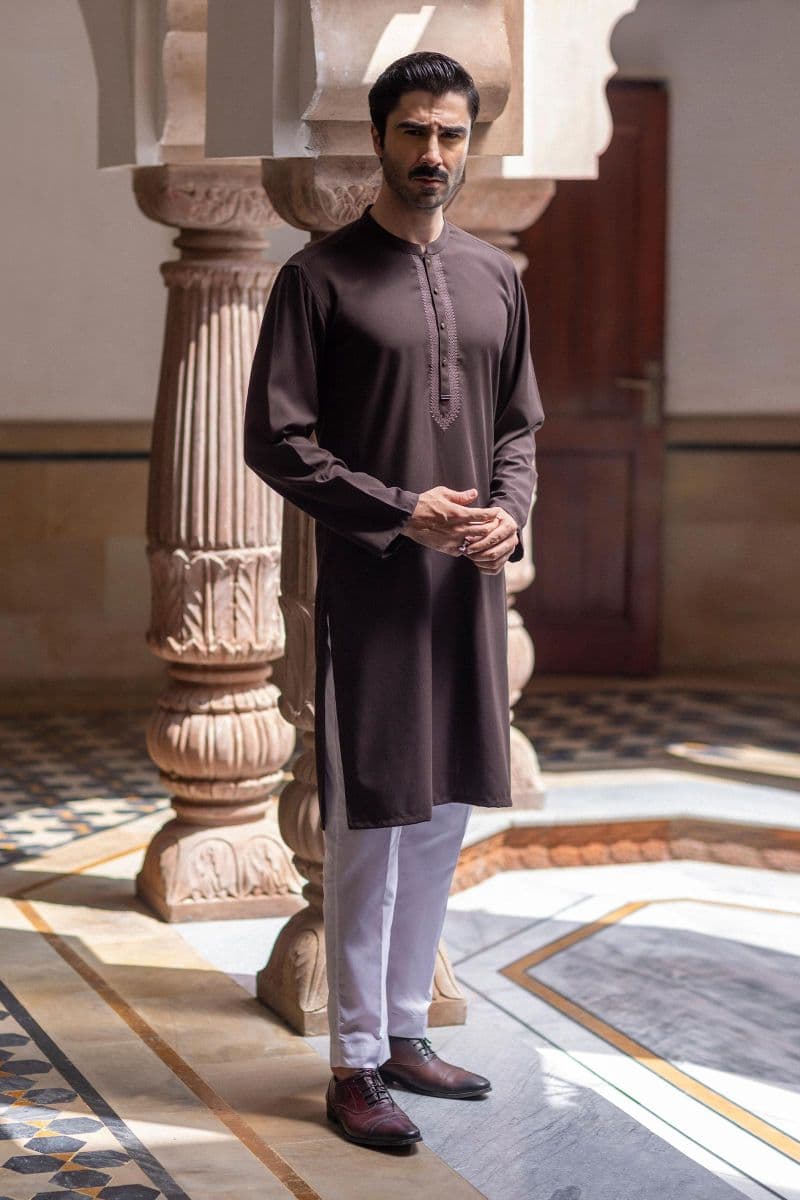 Embroidered Blended Kurta thumbnail