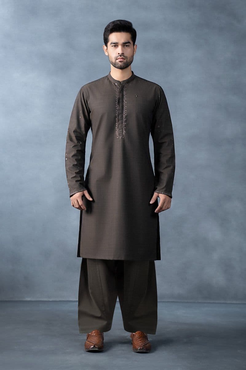 2 Piece Blended Khaddar Suit thumbnail