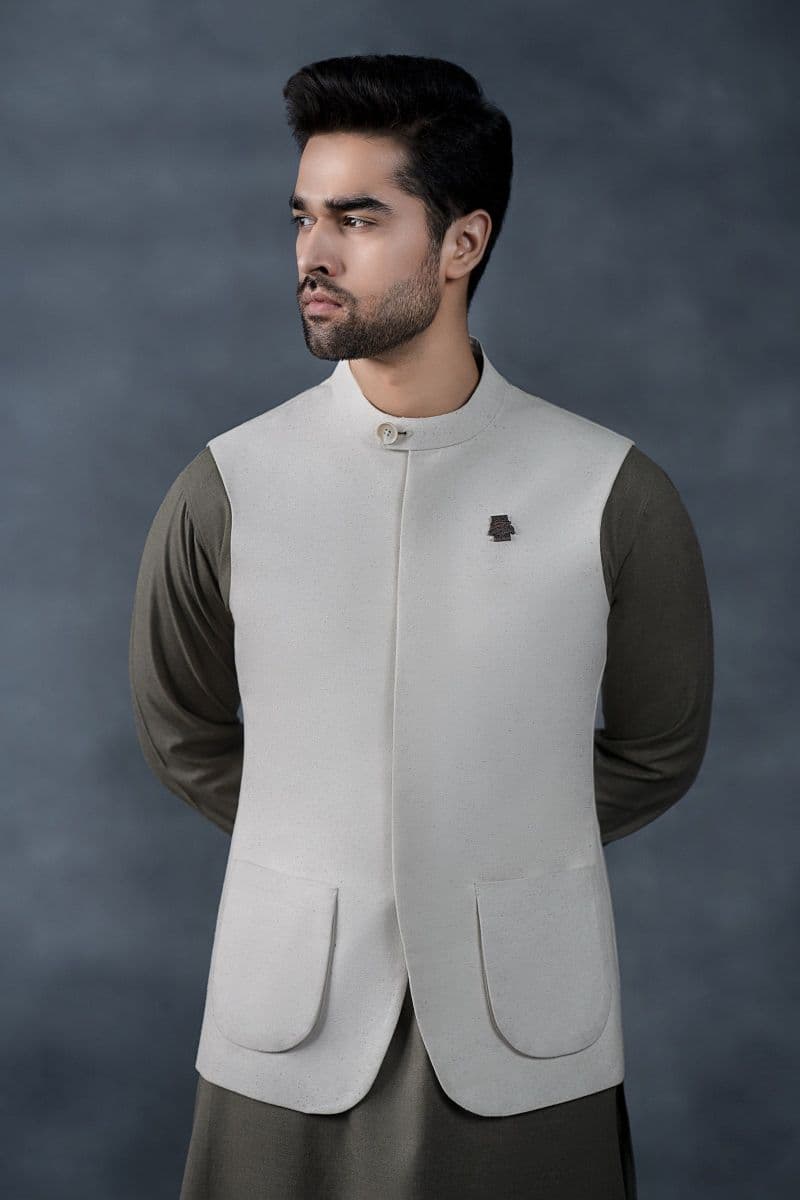 Natural Karandi Waistcoat thumbnail