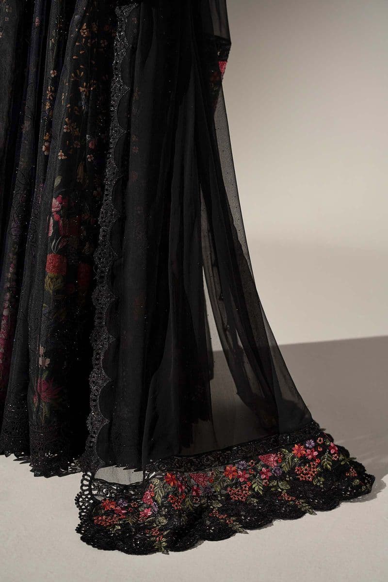 3 Piece Embroidered Organza Suit thumbnail