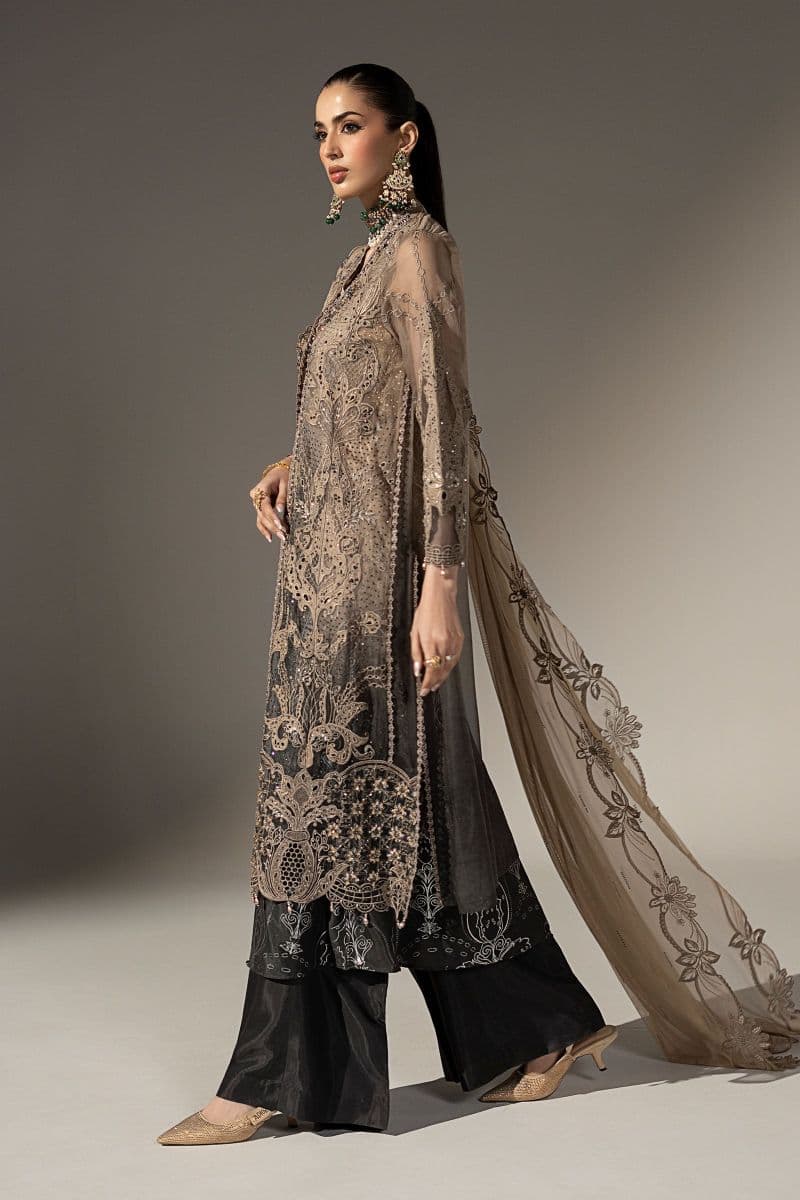 3 Piece Embroidered Chiffon Suit thumbnail