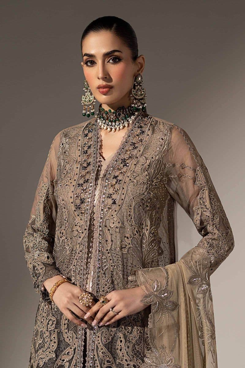 3 Piece Embroidered Chiffon Suit thumbnail