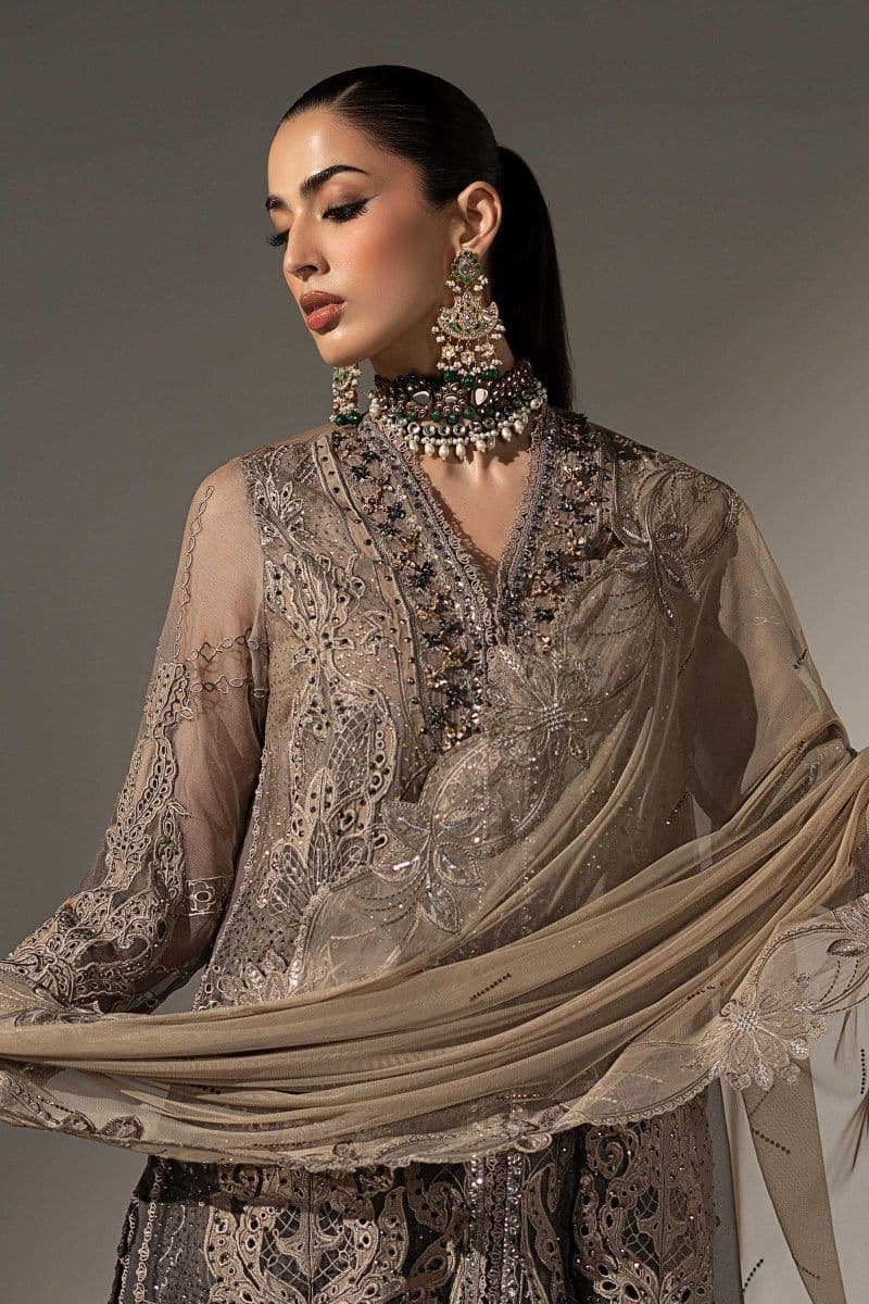 3 Piece Embroidered Chiffon Suit thumbnail