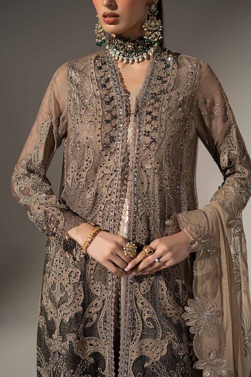 3 Piece Embroidered Chiffon Suit thumbnail