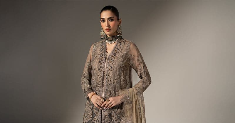 3 Piece Embroidered Chiffon Suit thumbnail