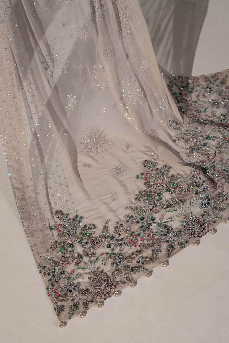 Embroidered Chiffon Saree