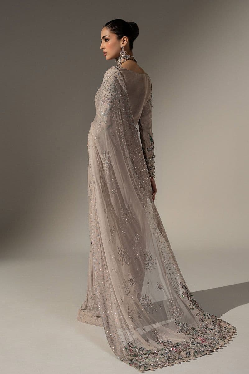 Embroidered Chiffon Saree