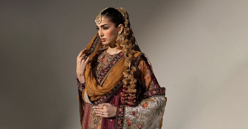 3 Piece Embroidered Raw Silk Suit