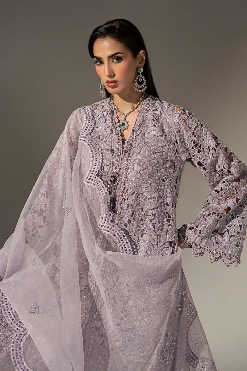 3 Piece Embroidered Organza Suit thumbnail