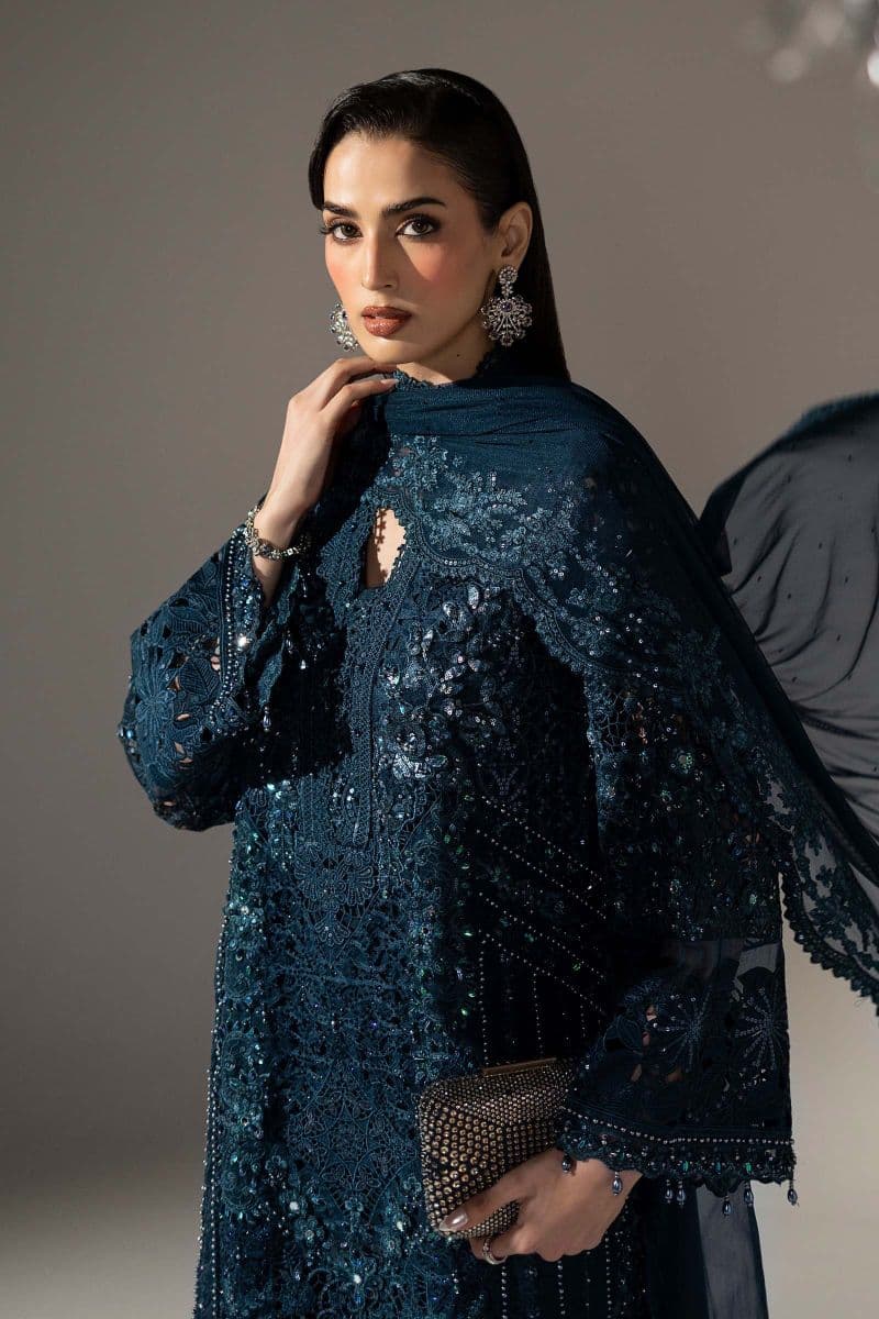 3 Piece Embroidered Organza Suit thumbnail