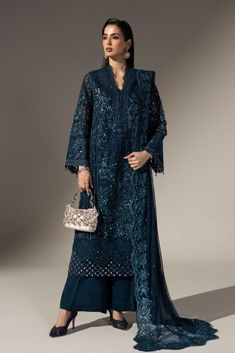 3 Piece Embroidered Organza Suit thumbnail