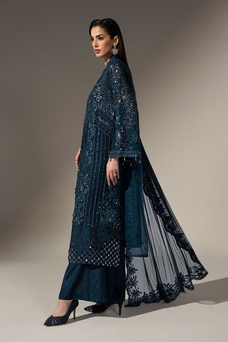 3 Piece Embroidered Organza Suit thumbnail