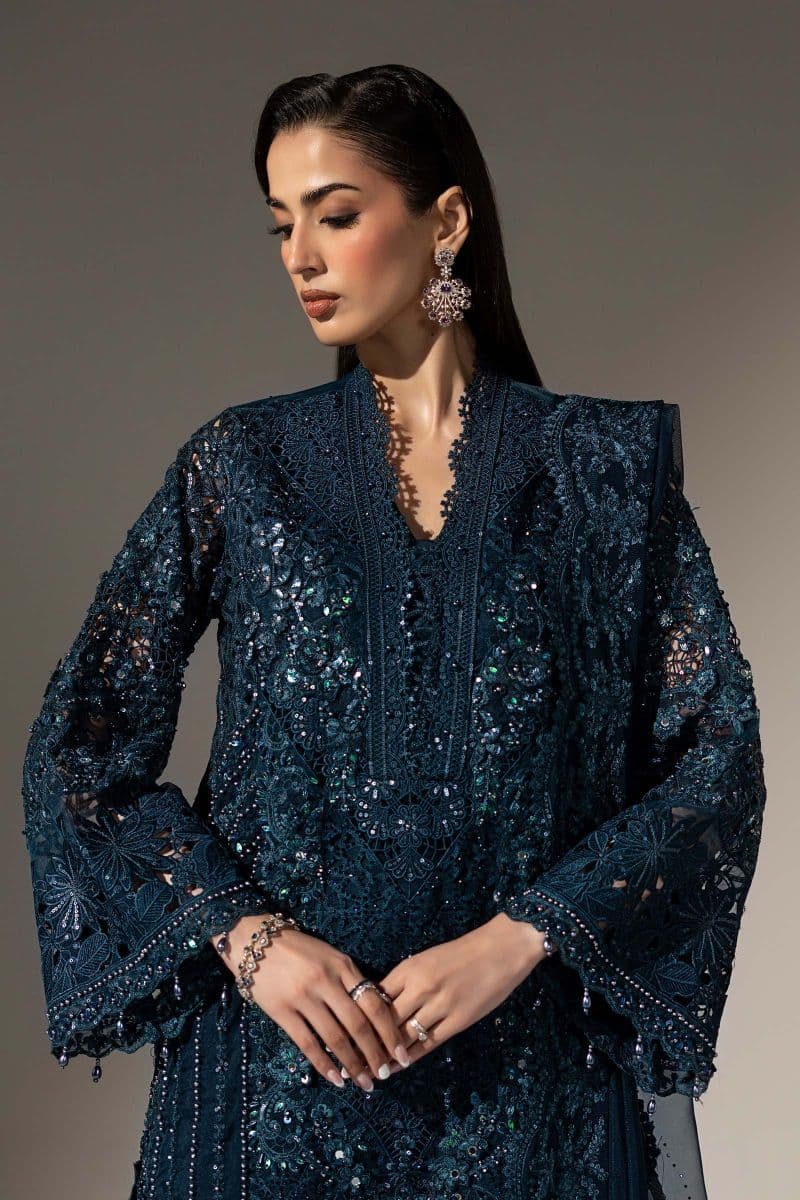 3 Piece Embroidered Organza Suit thumbnail