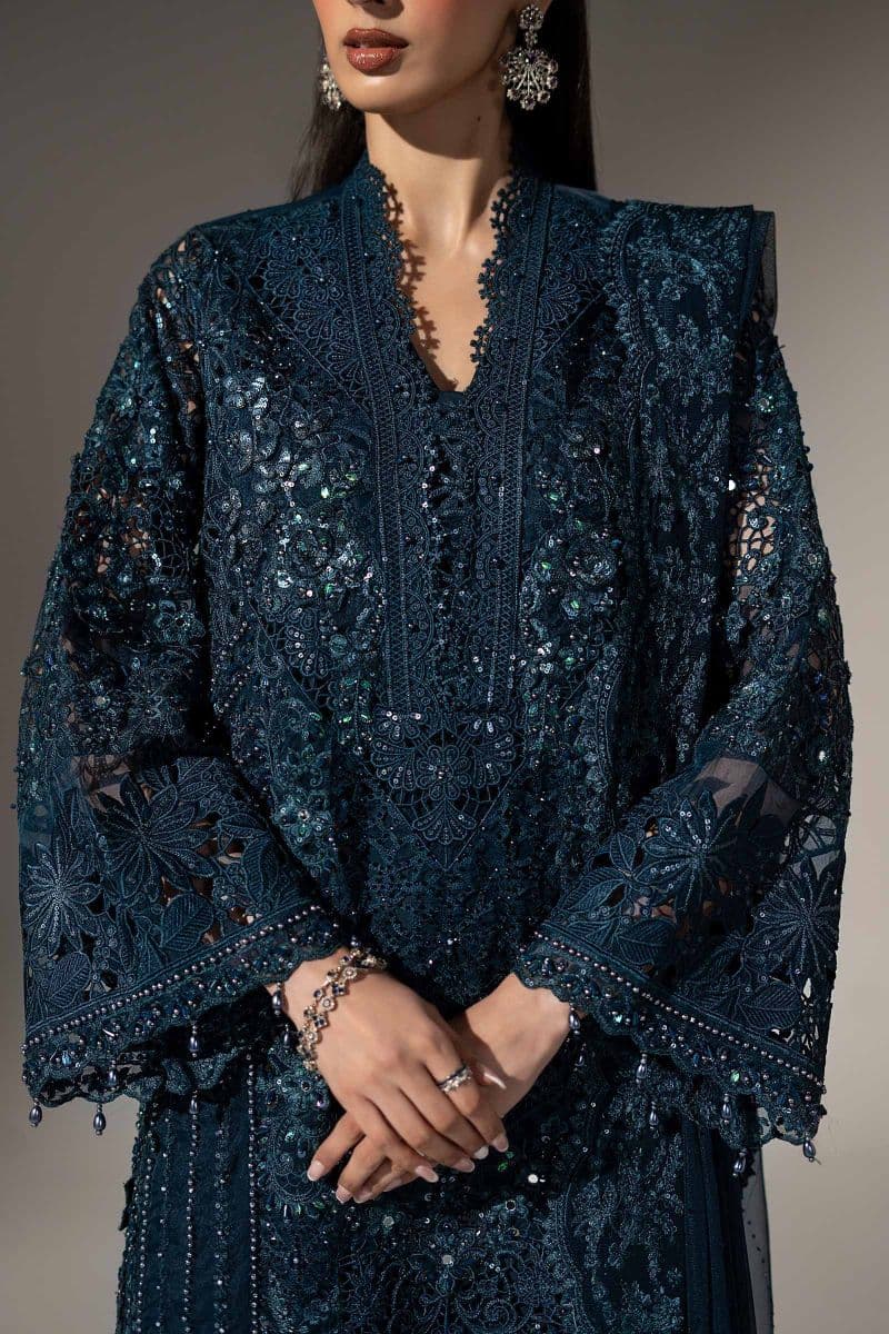 3 Piece Embroidered Organza Suit thumbnail
