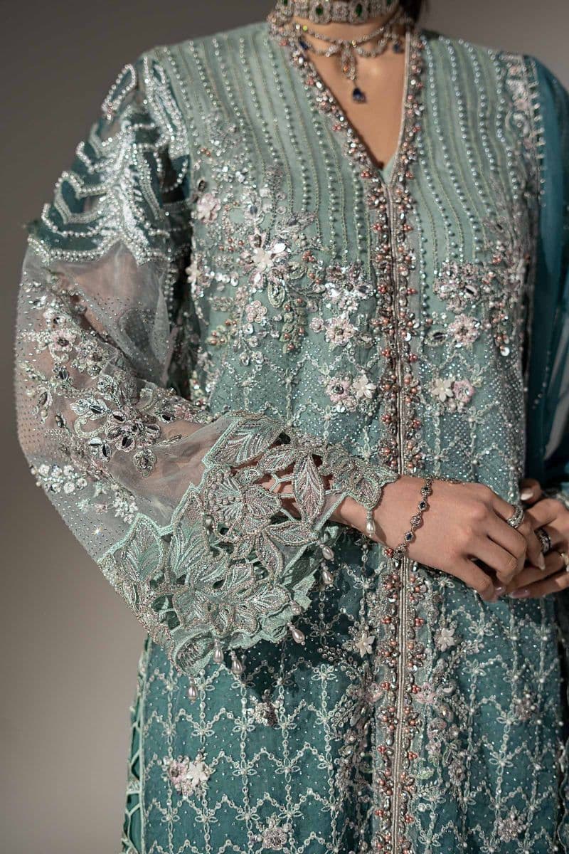 3 Piece Embroidered Organza Suit thumbnail