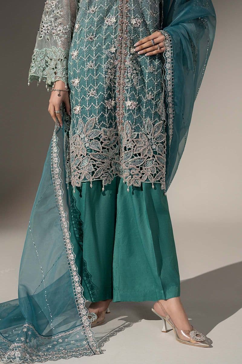 3 Piece Embroidered Organza Suit thumbnail
