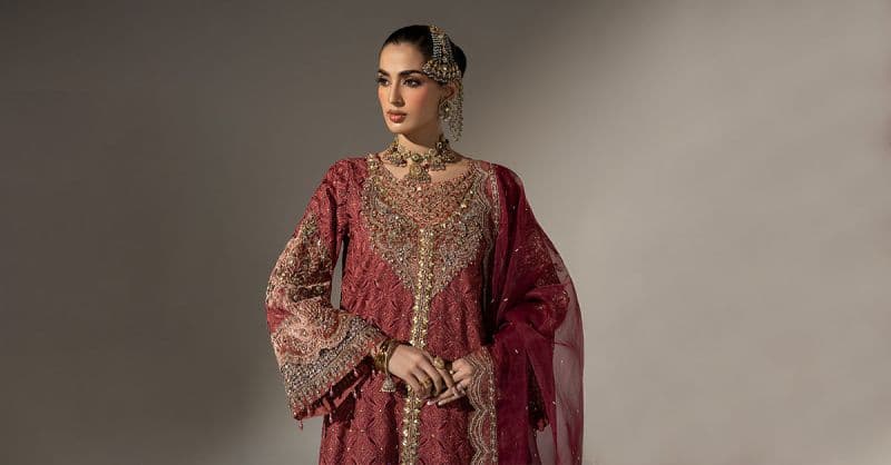3 Piece Embroidered Organza Suit thumbnail