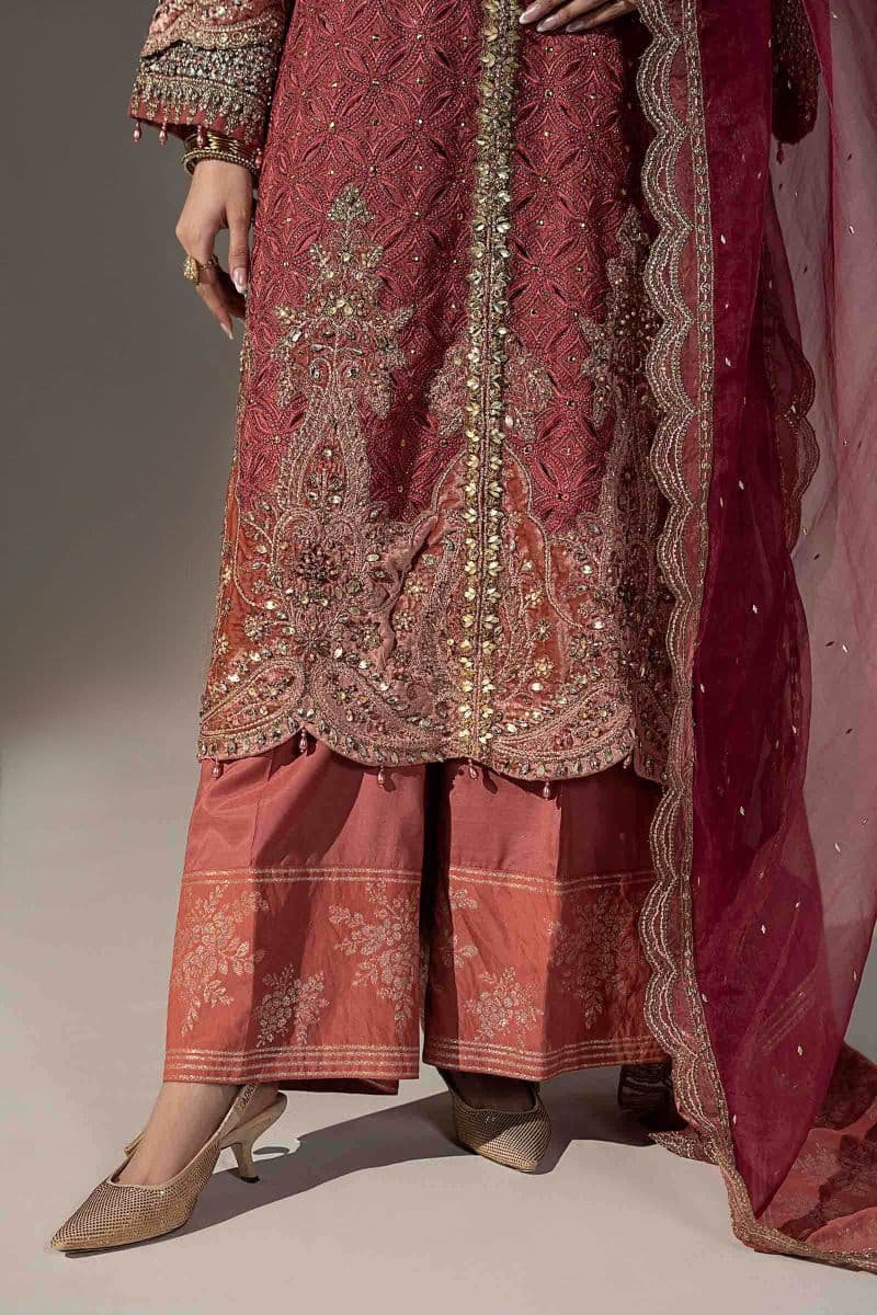3 Piece Embroidered Organza Suit thumbnail