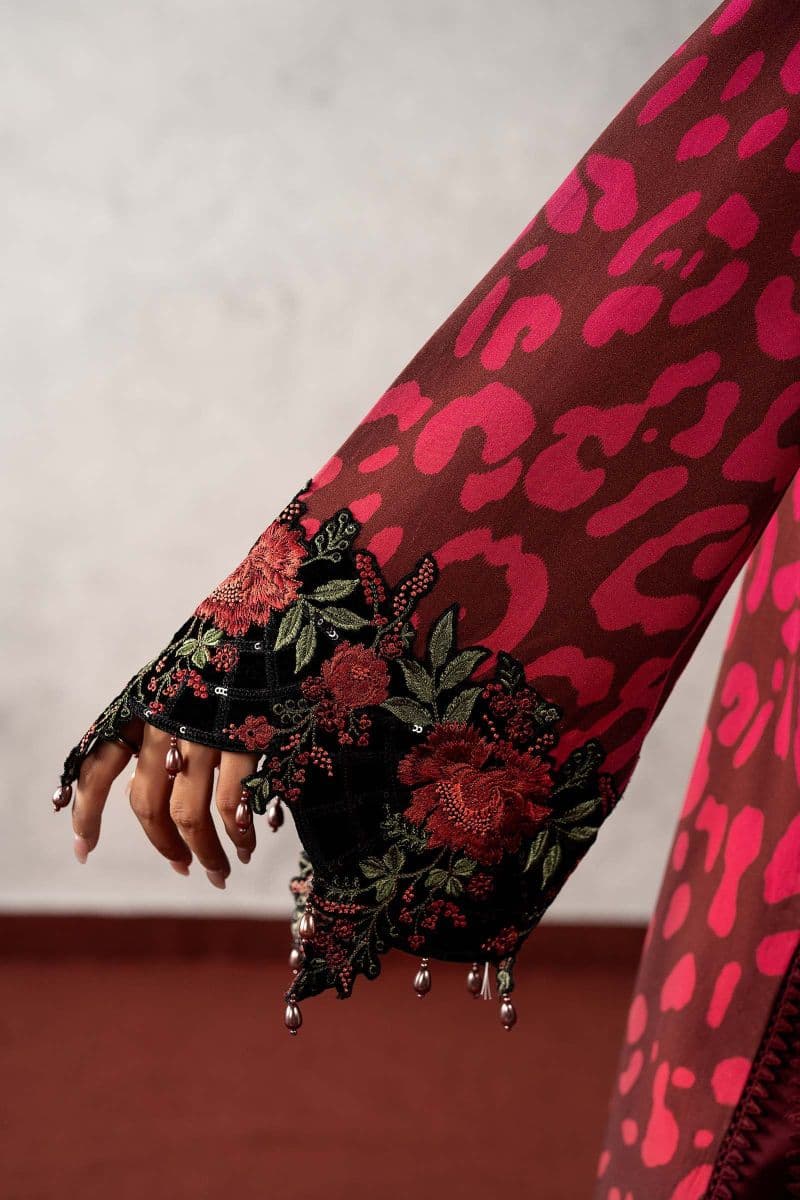 3 Piece Embroidered Linen Suit