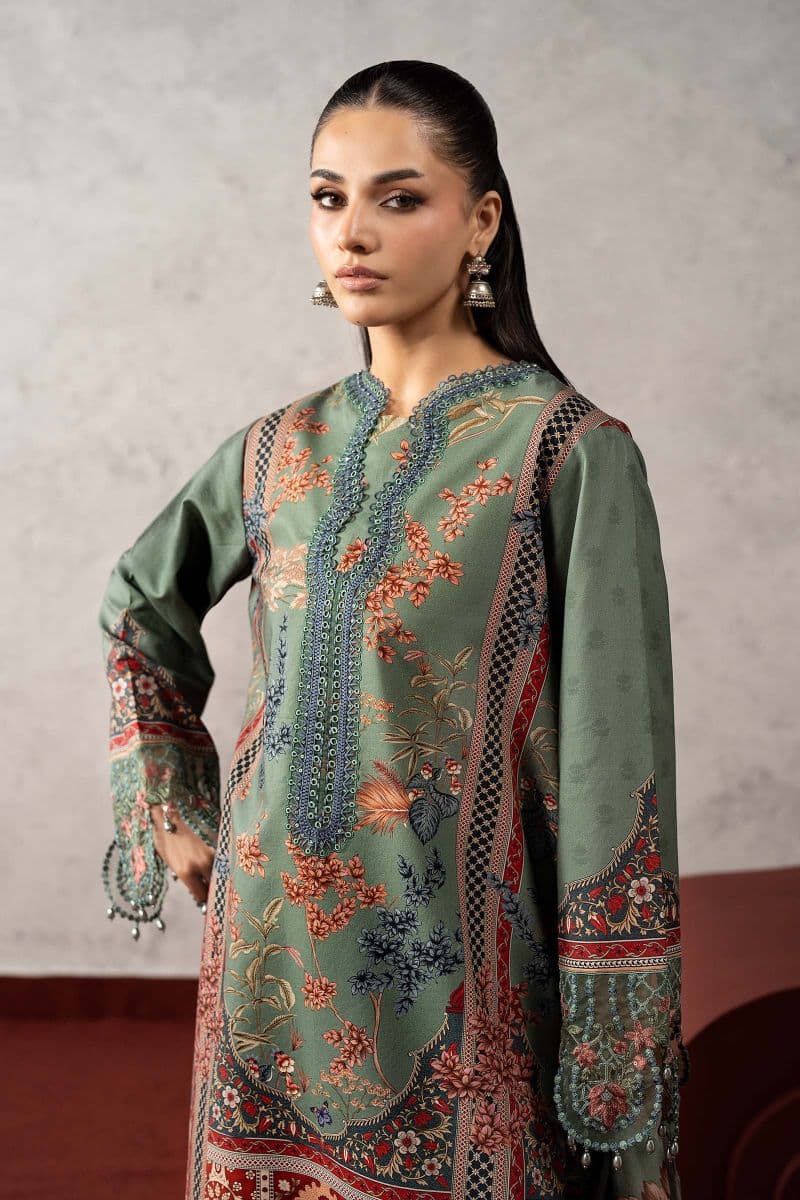 3 Piece Embroidered Cambric Suit thumbnail