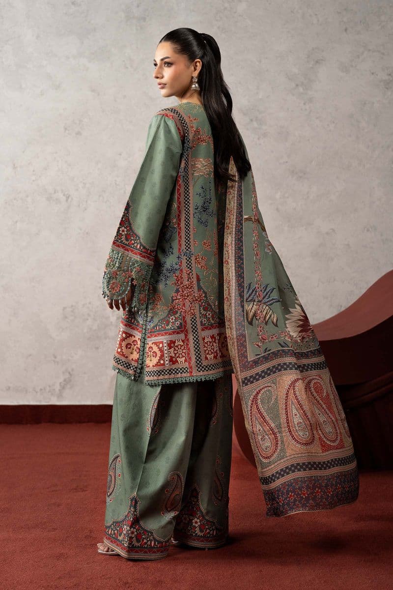 3 Piece Embroidered Cambric Suit thumbnail