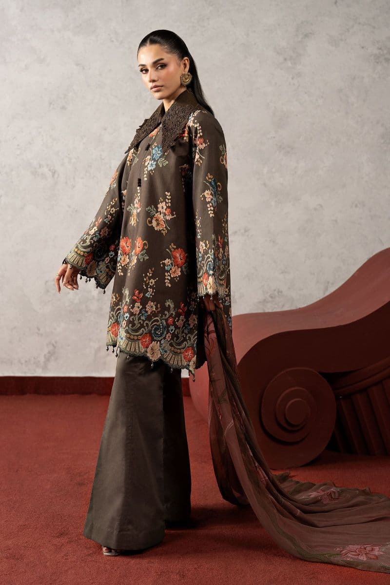 3 Piece Embroidered Cambric Suit