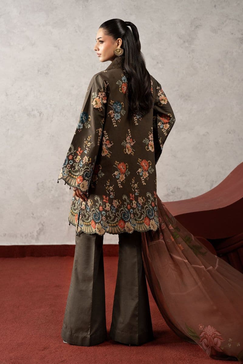 3 Piece Embroidered Cambric Suit