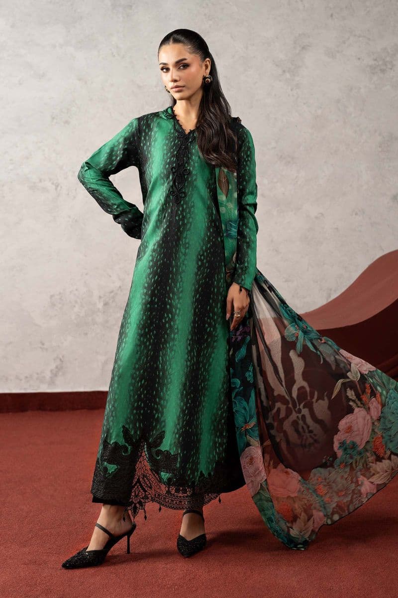 3 Piece Embroidered Linen Suit thumbnail