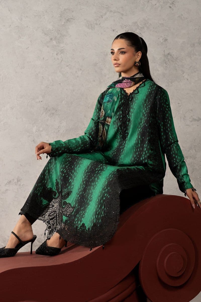 3 Piece Embroidered Linen Suit thumbnail
