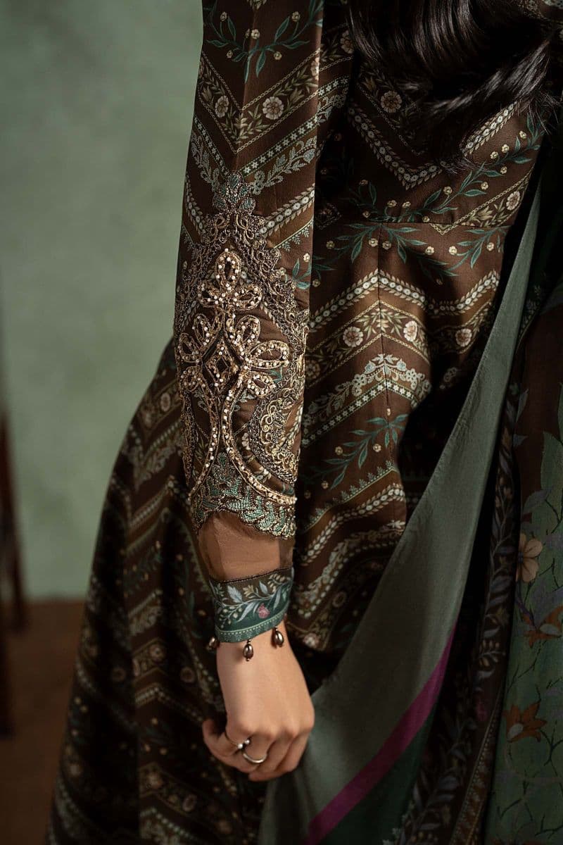 3 Piece Embroidered Cambric Suit thumbnail