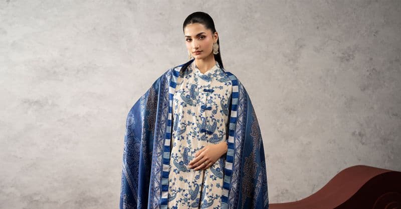 3 Piece Embroidered Irish Linen Suit