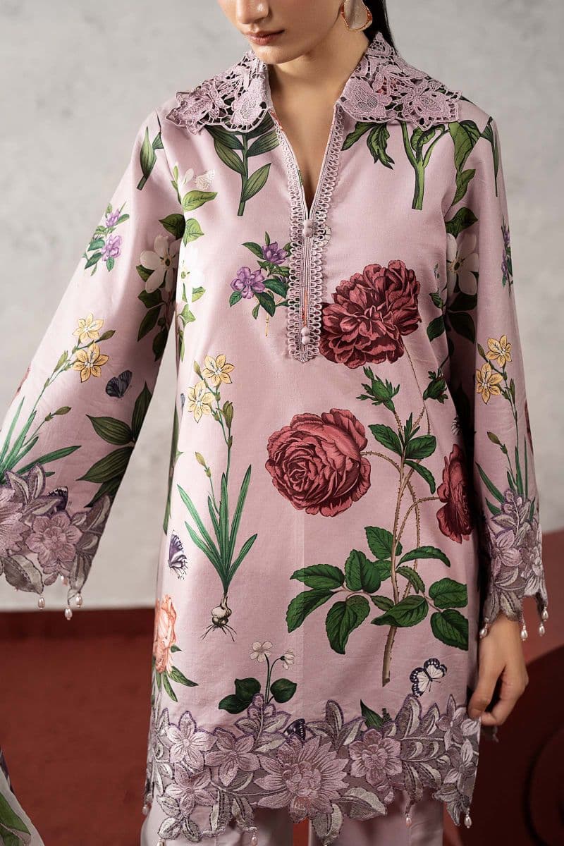 3 Piece Embroidered Cambric Suit