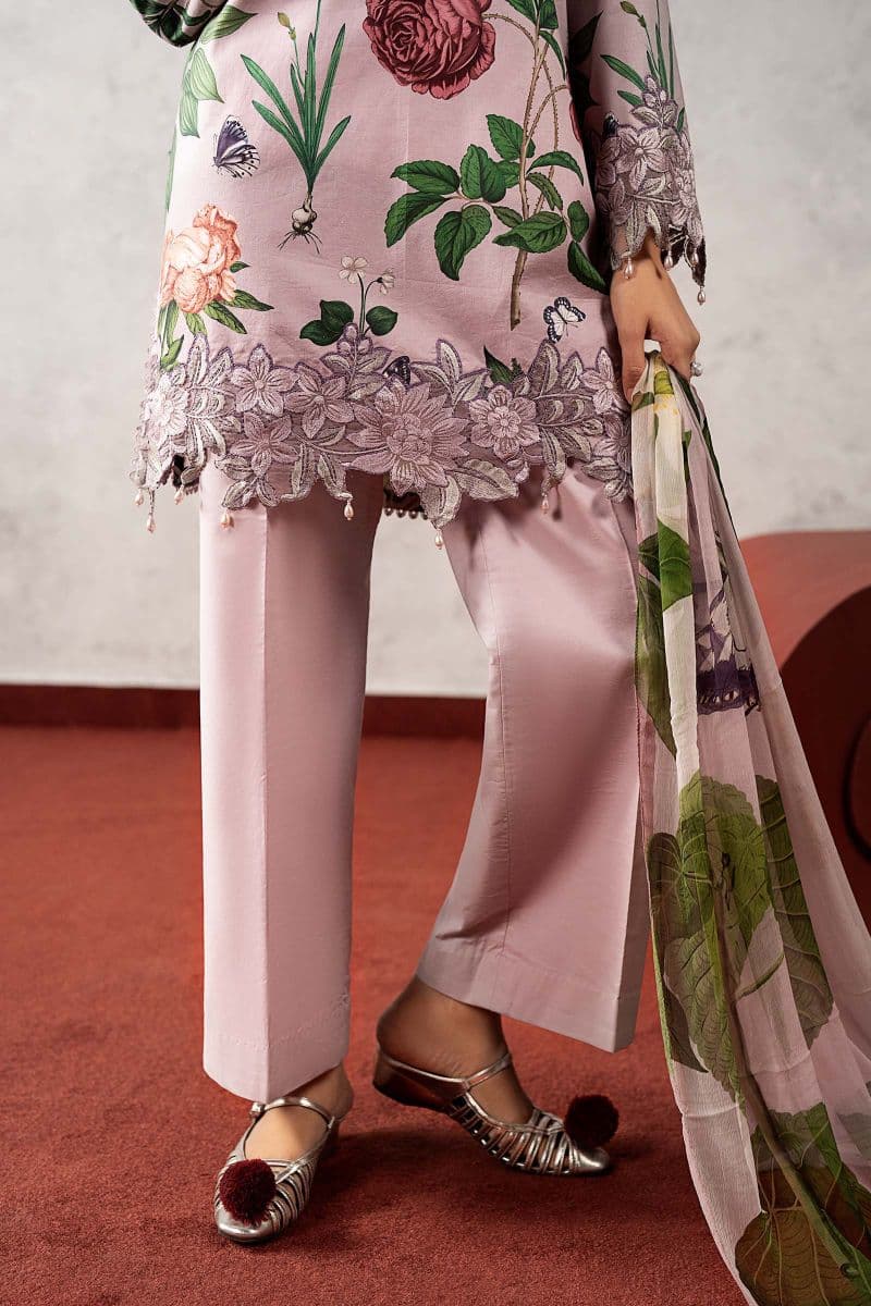 3 Piece Embroidered Cambric Suit