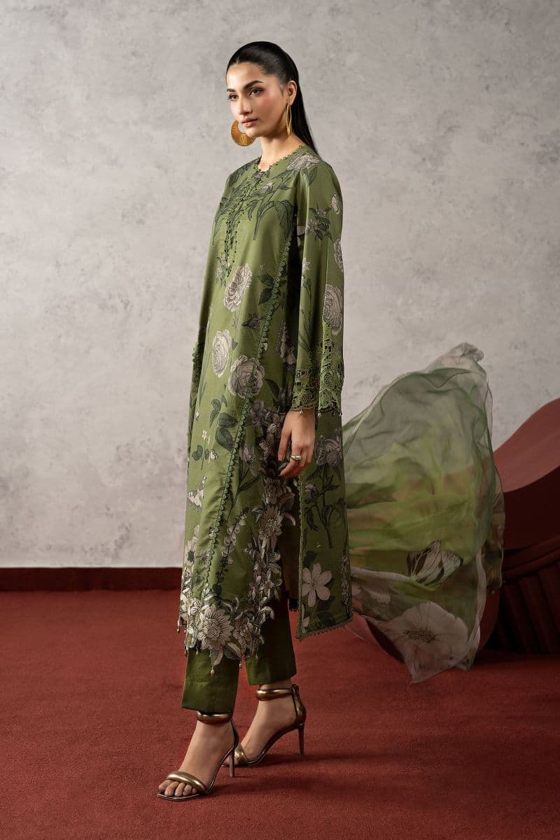 3 Piece Embroidered Cambric Suit thumbnail