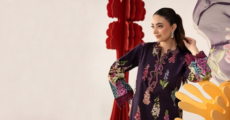 3 Piece Embroidered Lawn Suit thumbnail