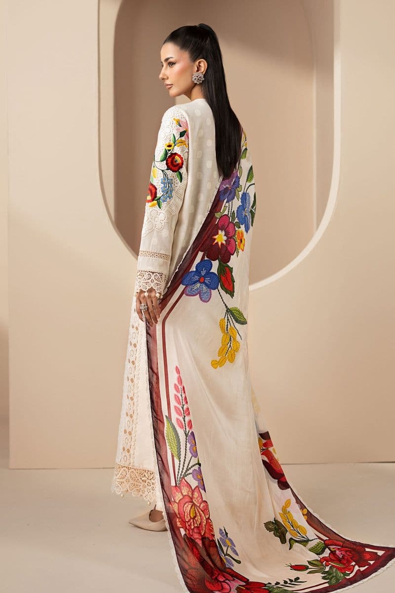 3 Piece Embroidered Jacquard Lawn Suit thumbnail