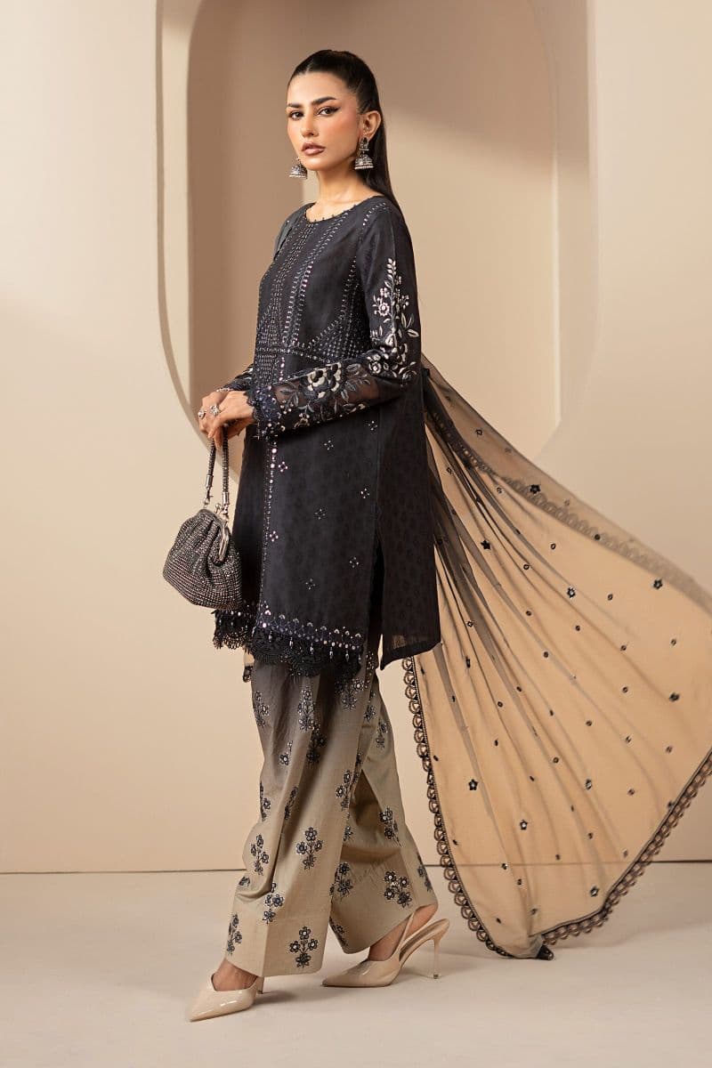 3 Piece Embroidered Jacquard Lawn Suit thumbnail