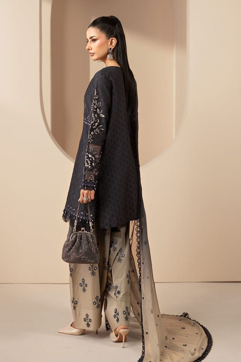 3 Piece Embroidered Jacquard Lawn Suit thumbnail