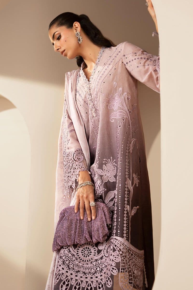 3 Piece Embroidered Jacquard Lawn Suit thumbnail