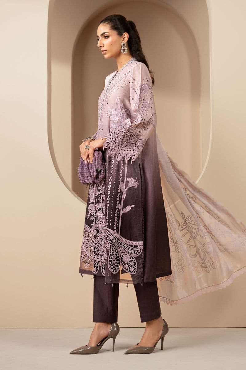 3 Piece Embroidered Jacquard Lawn Suit thumbnail