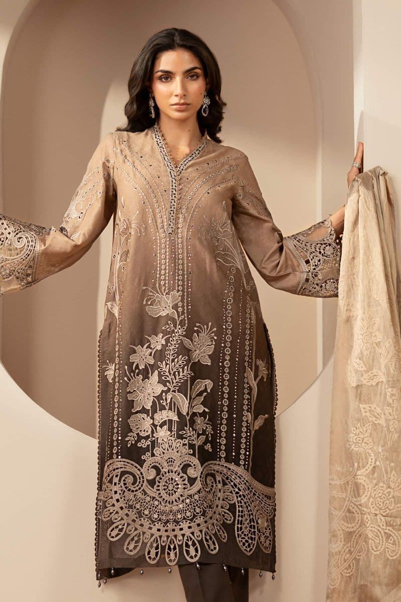 3 Piece Embroidered Jacquard Lawn Suit thumbnail