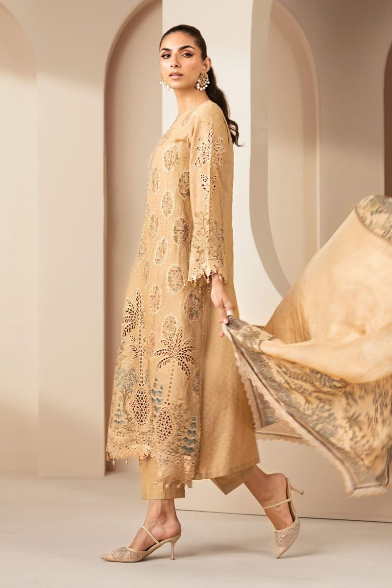 3 Piece Embroidered Jacquard Lawn Suit thumbnail