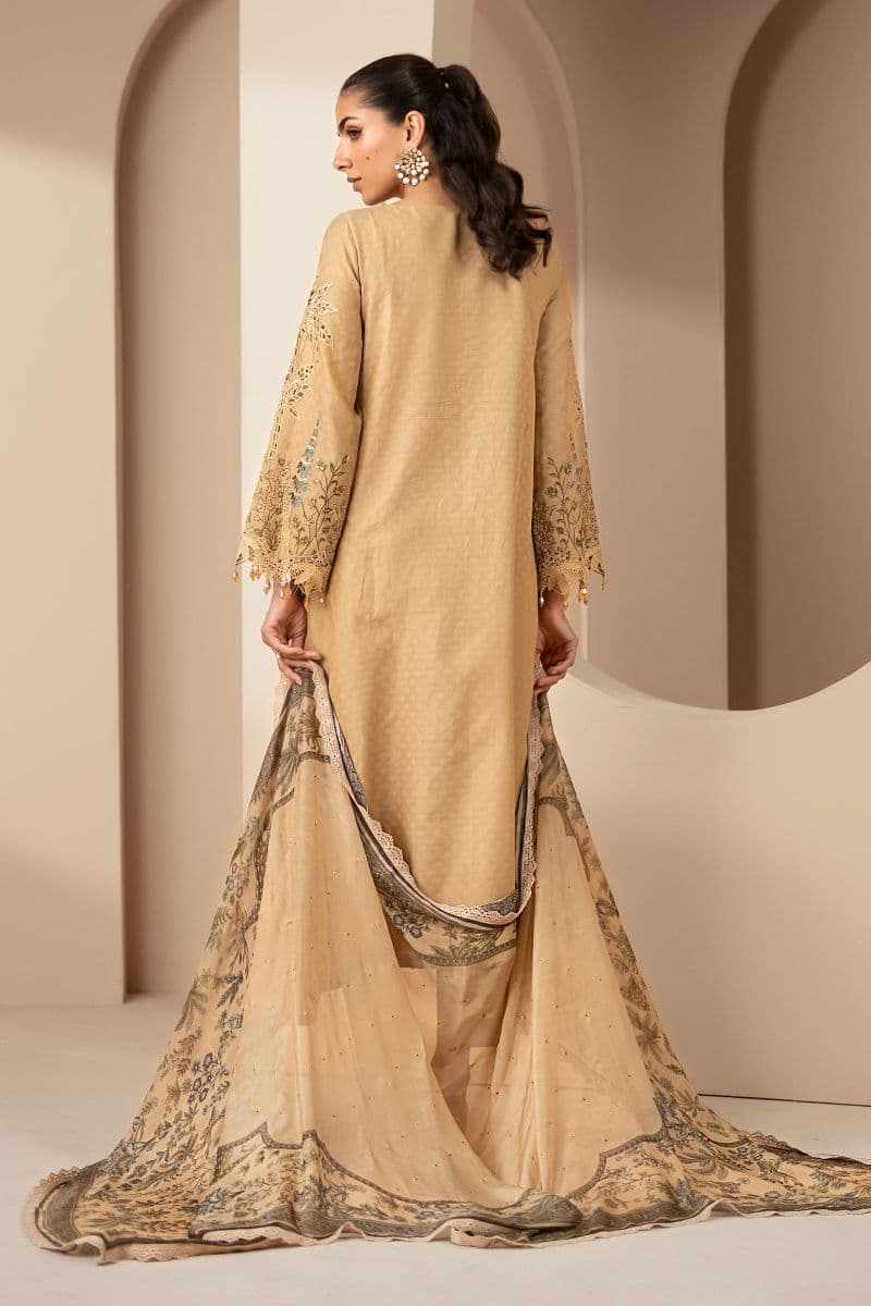 3 Piece Embroidered Jacquard Lawn Suit thumbnail