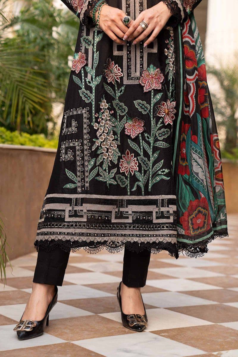 3 Piece Embroidered Jacquard Lawn Suit thumbnail