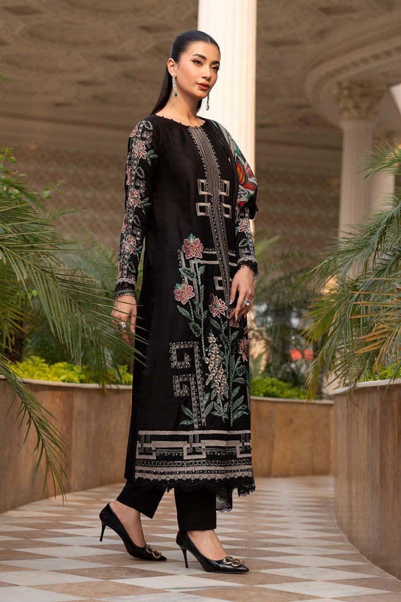 3 Piece Embroidered Jacquard Lawn Suit thumbnail