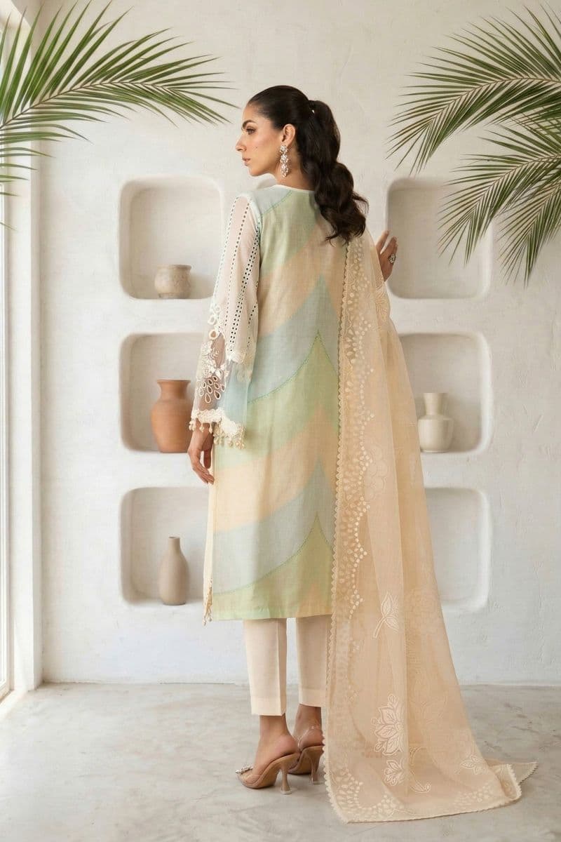 3 Piece Embroidered Lawn Suit thumbnail