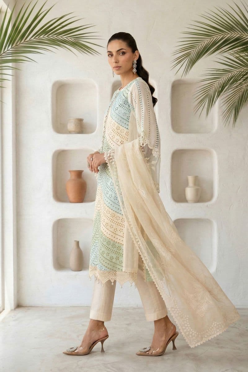 3 Piece Embroidered Lawn Suit thumbnail
