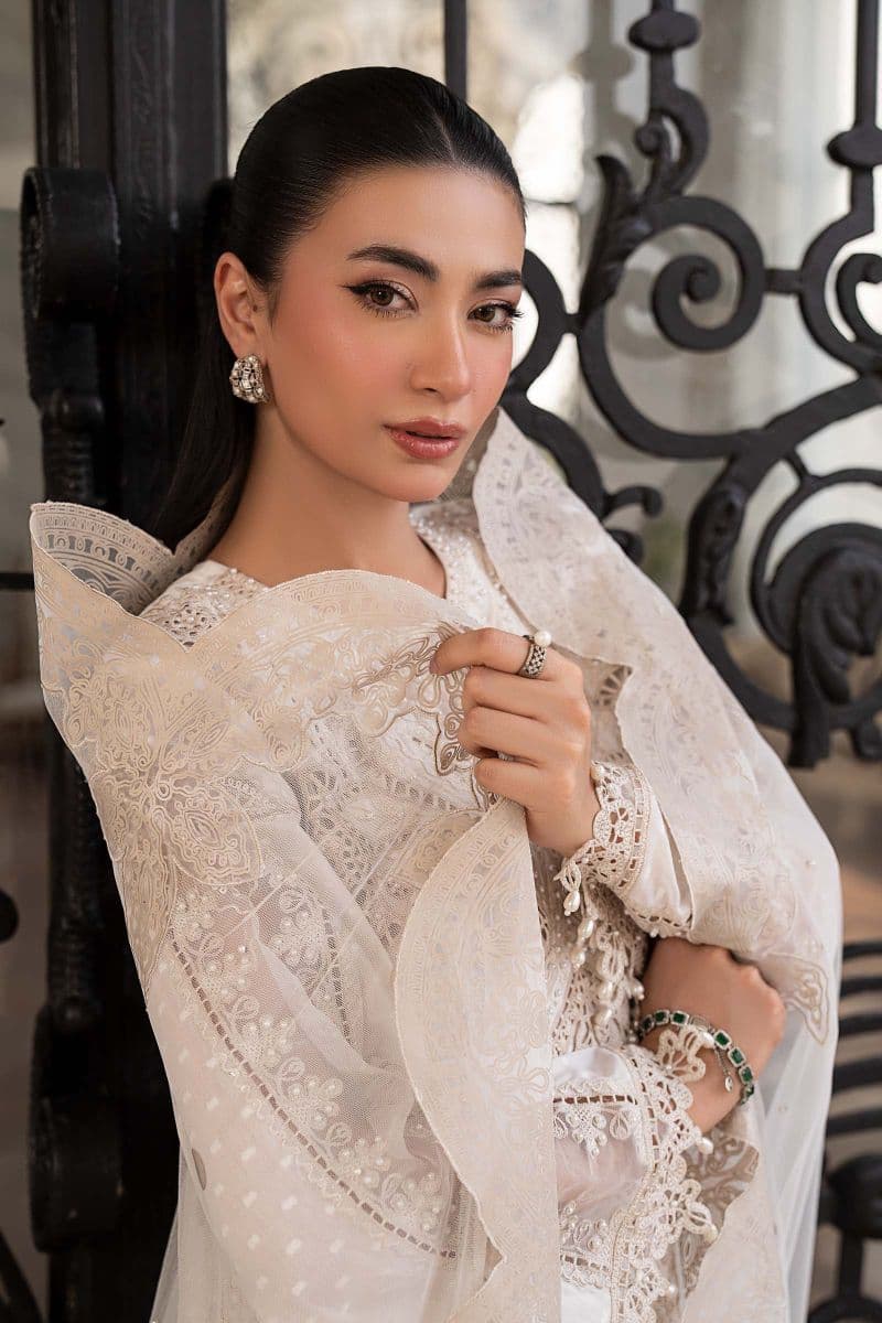 3 Piece Embroidered Jacquard Lawn Suit thumbnail
