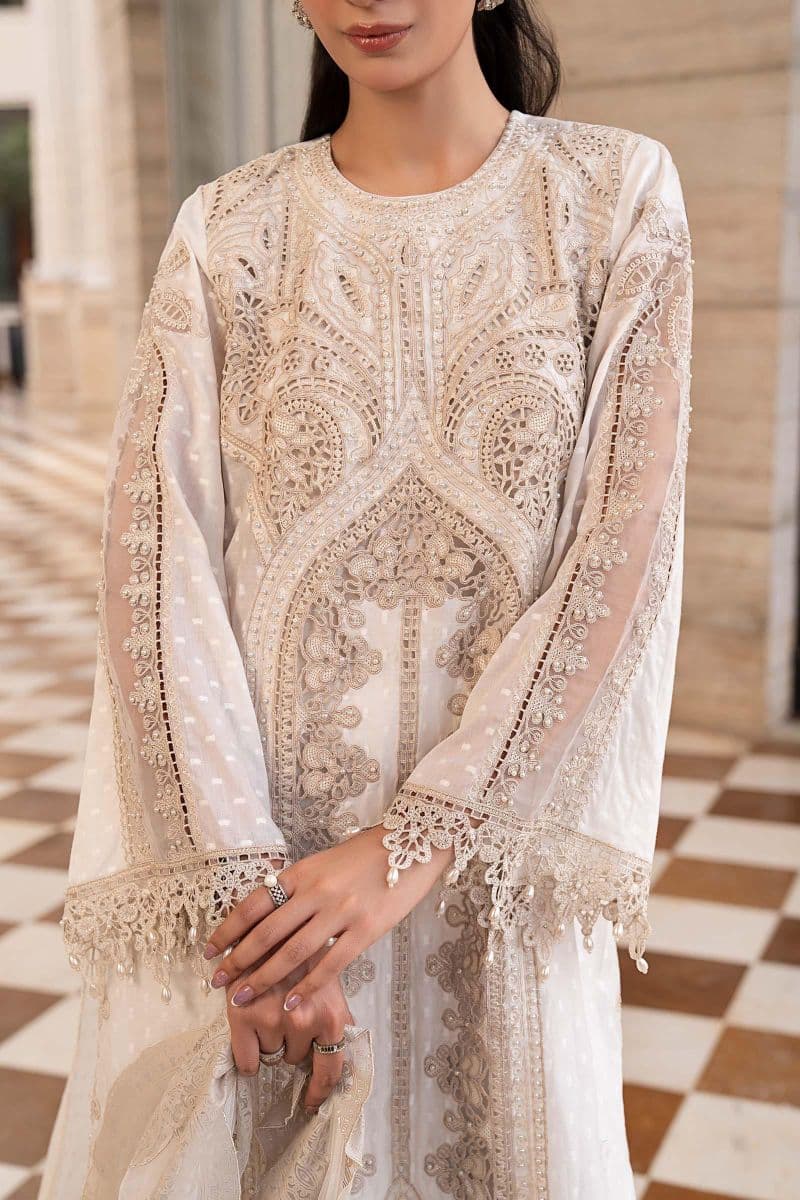 3 Piece Embroidered Jacquard Lawn Suit thumbnail