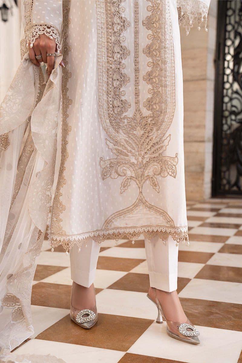 3 Piece Embroidered Jacquard Lawn Suit thumbnail